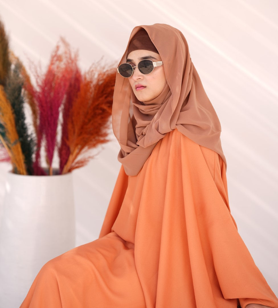 Georgette Hijab Brown