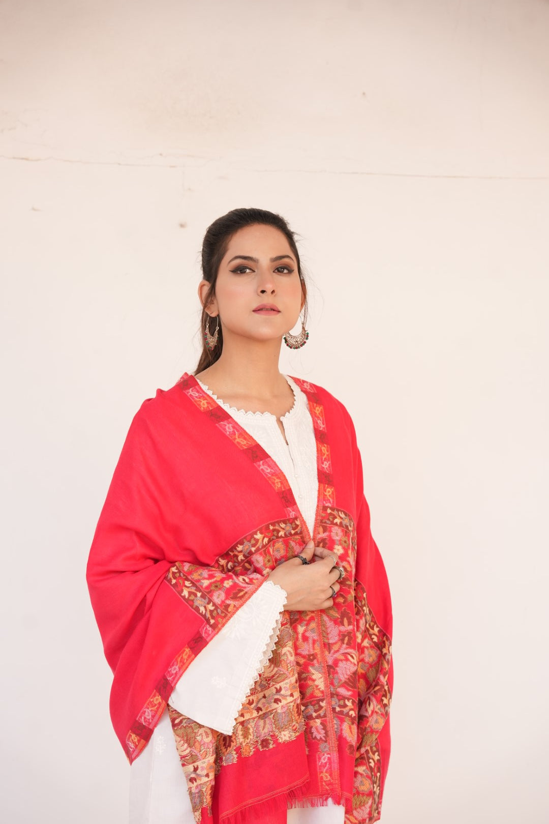Pashmina Jacquard - Chili Red