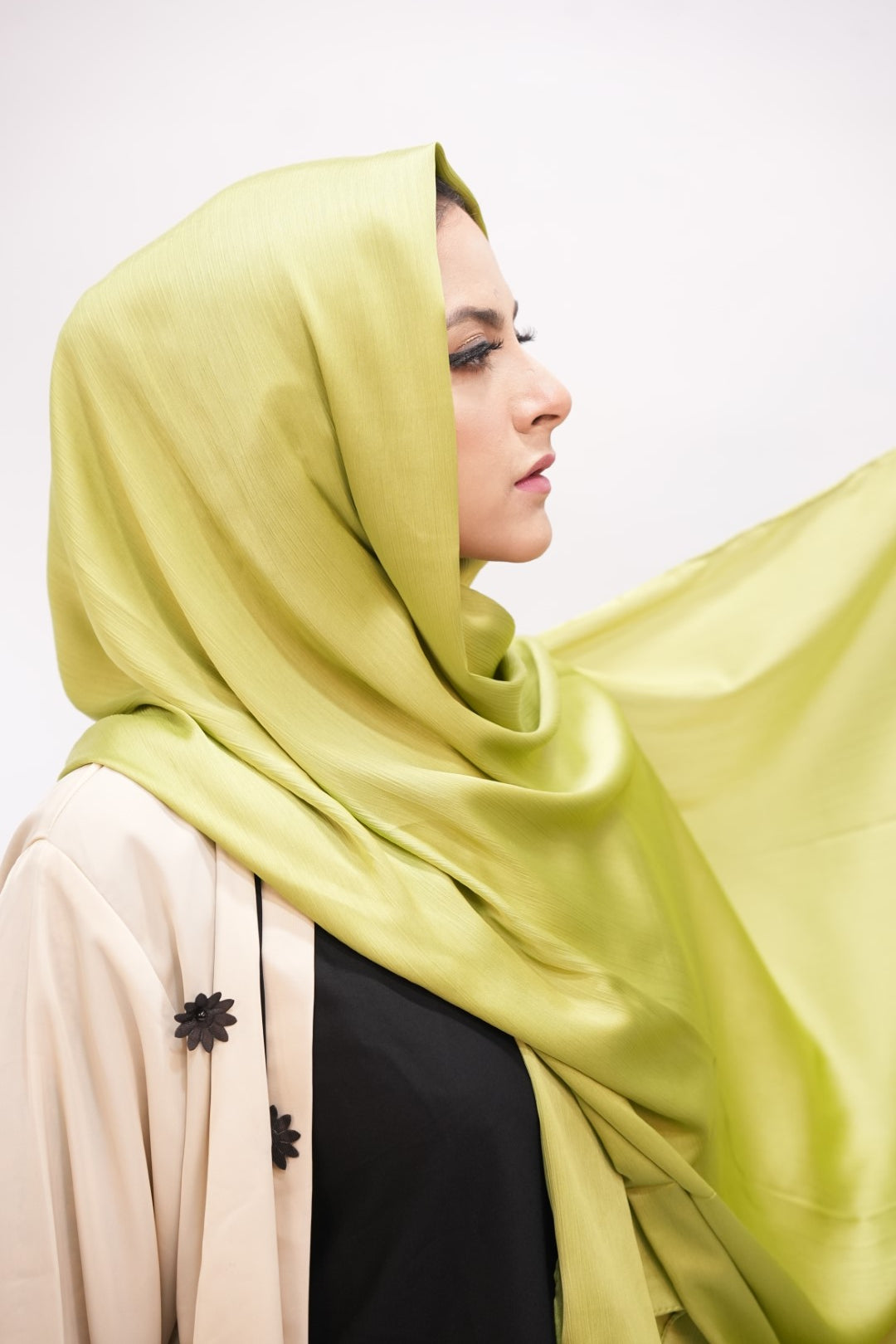 Crinkle Silk - Parrot Green