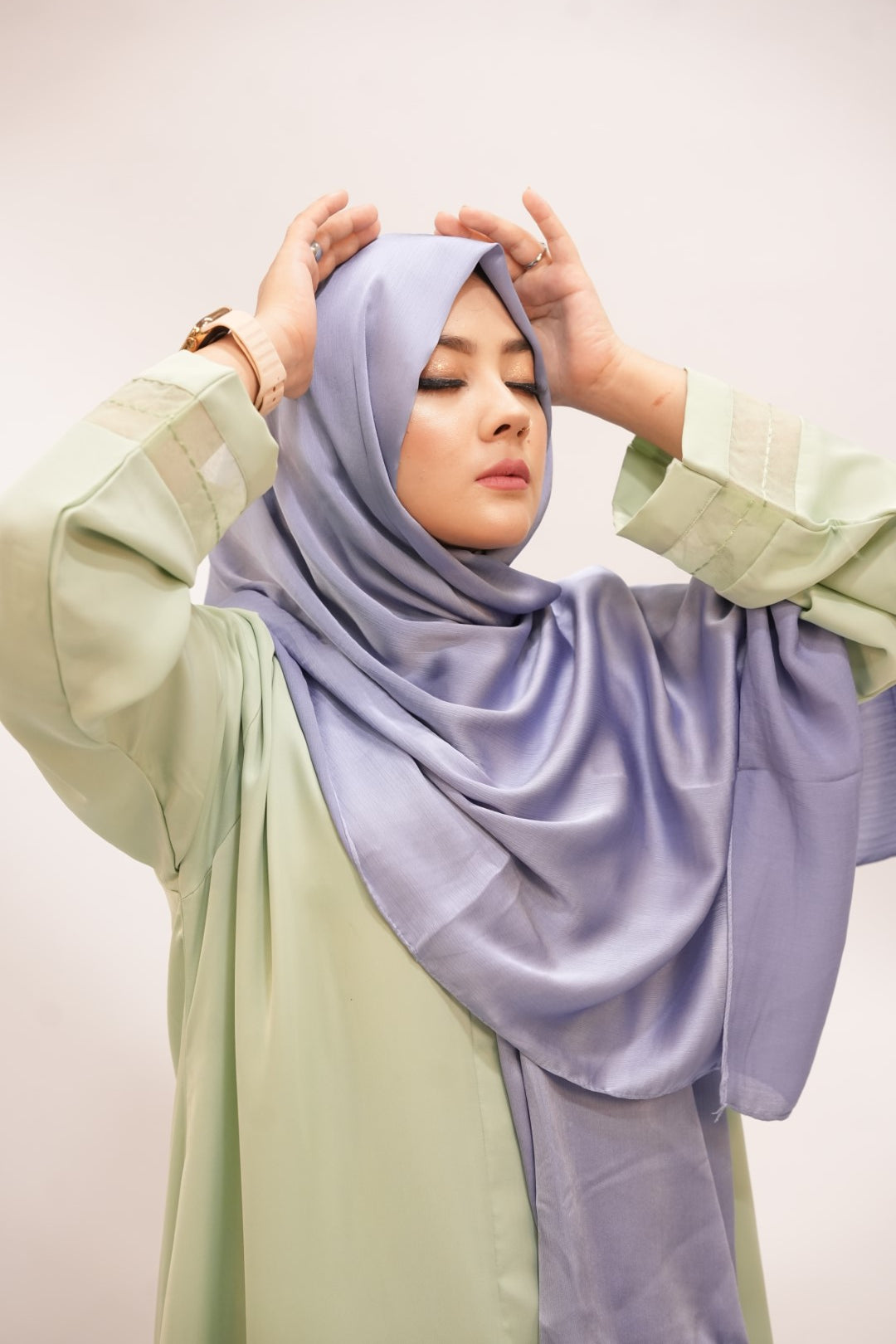 Crinkle Silk - Pastel Purple