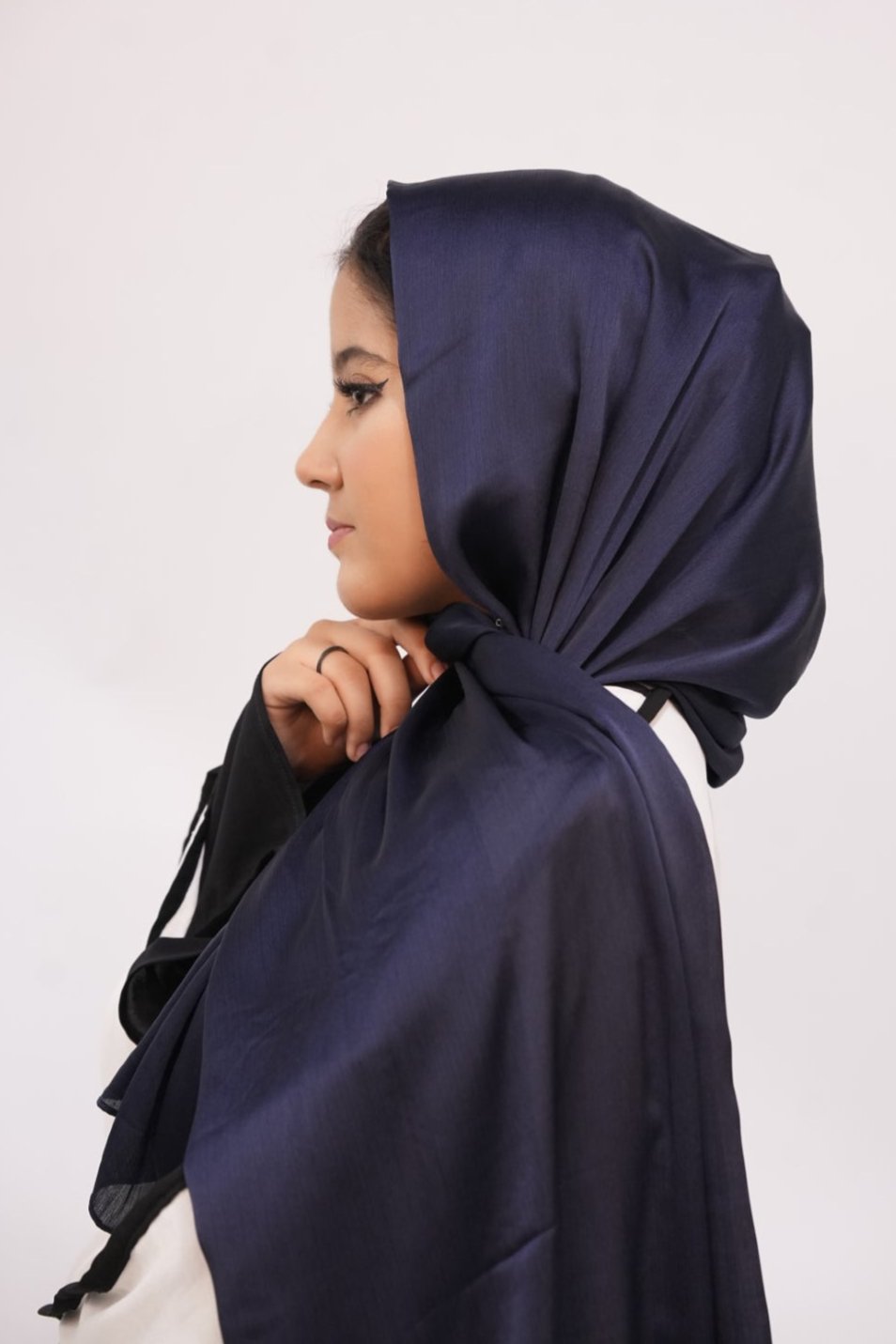 Crinkle Silk - Deep Blue