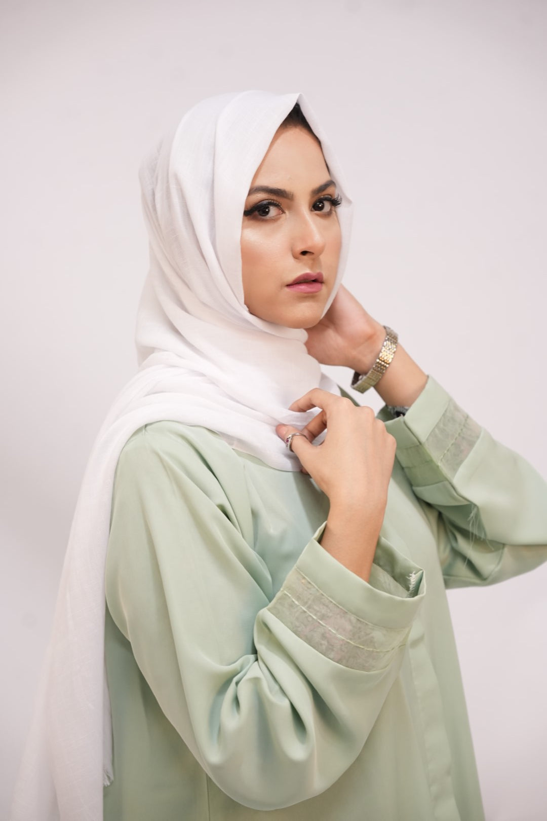 Turkish Slub Lawn - White