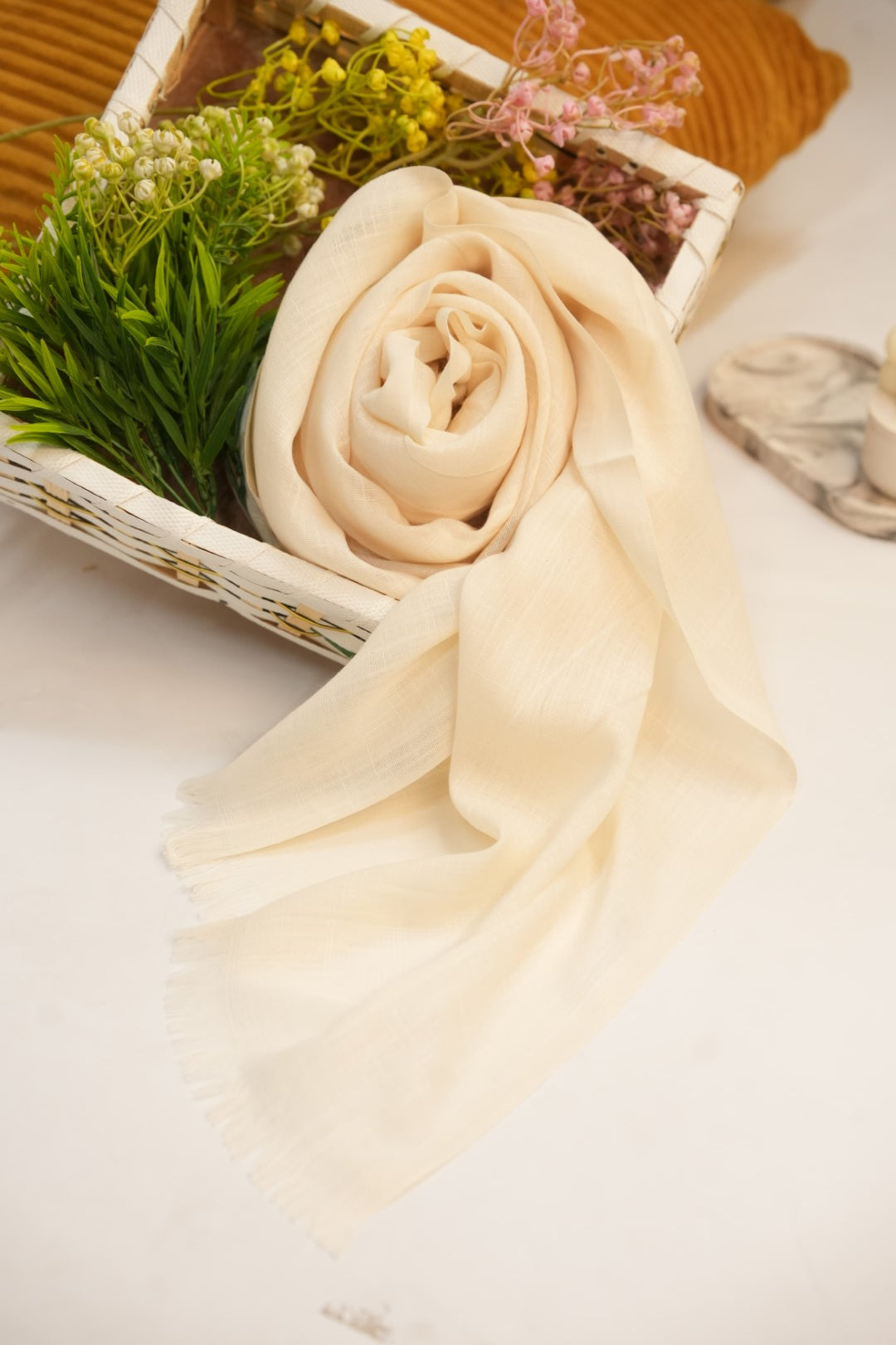 Turkish Slub Lawn - Cream