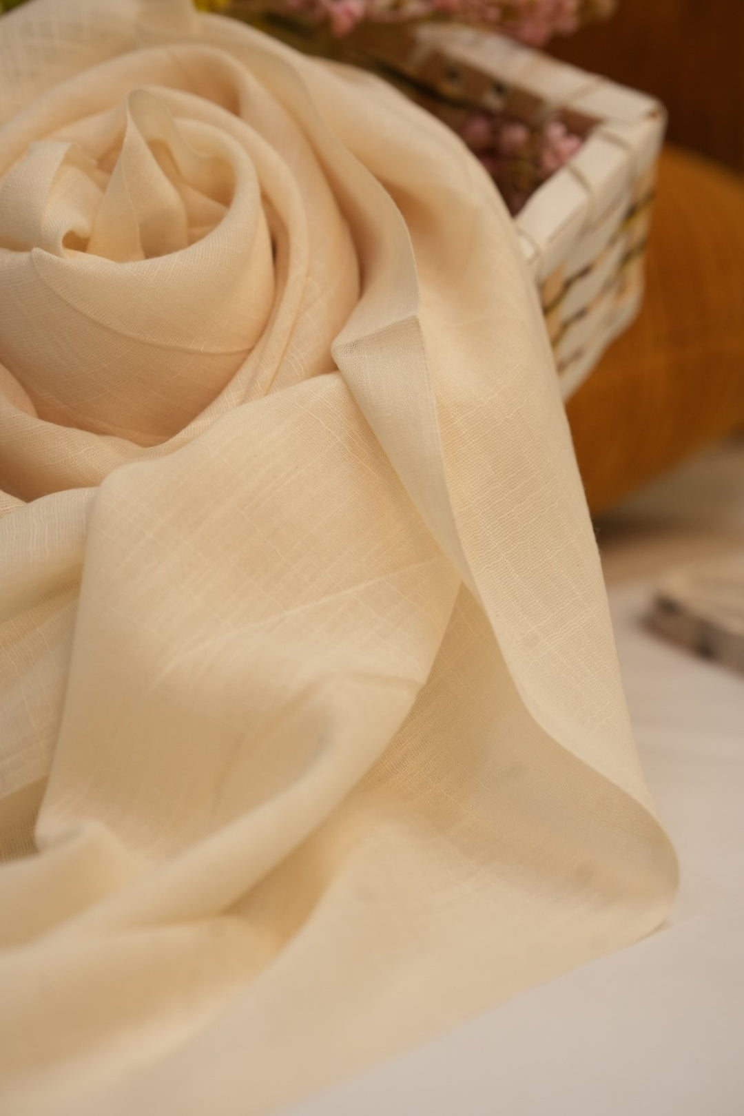 Turkish Slub Lawn - Cream